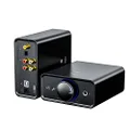 FiiO K5 Pro Headphone Amps Portable Deskstop DAC and Amplifier 768K/32Bit and Native DSD512 for Home/PC 6.35mm Headphone Out/RCA Line-Out/Coaxial/Optical Inputs (K5PRO ESS)