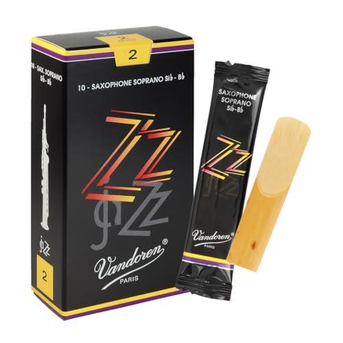 Vandoren jaZZ Soprano Saxophone Reeds 10 Pieces, Strength 2.0