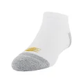 Gold Toe PowerSox Boy's NoShow Bas Sock 8 Pairs, White, 9-11
