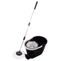 White Magic 140cm Microfibre 360 Degree Spin Mop Duo Kitchen/Bathroom Cleaner