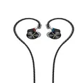 FiiO FA7S in-Ear Earphones Wired 6BA IEMs High-Purity Silver-Plated Monocrystalline Copper Cable Hi-Res Audio Certified Without Mic(Black)