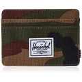 Herschel unisex adult Charlie Rfid Card Case Wallet, woodland camo, One Size US, woodland camo, One size