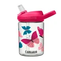CamelBak eddy+ 400 ml Kids Water Bottle with Tritan Renew – Straw Top, Leak-Proof When Closed, Colorblock Butterflies