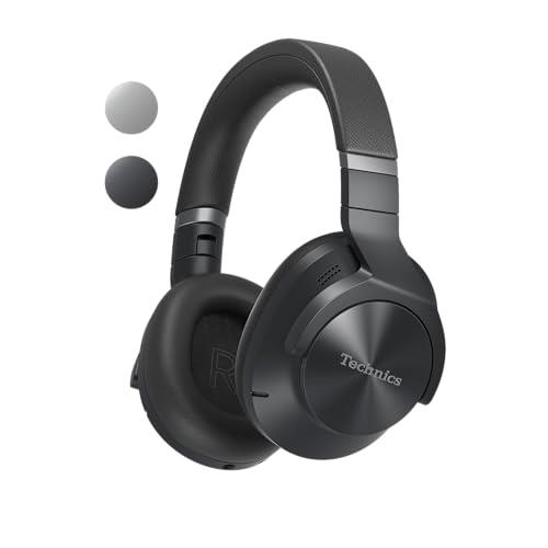 Technics Premium Noise Cancelling, Multi-Point Wireless Bluetooth Headphones with Up to 50 Hours Play Back and Mic, Black (EAH-A800E-K)