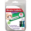 Jokari Label Once Erasable Binder Labels Refill Pack, 20-Count