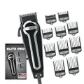 Wahl Clipper Elite Pro High Performance Haircut Kit for Men with Hair Clippers Secure fit Guide Combs with Stainless Steel Clips by The Brand Used by Professionals. #79602
