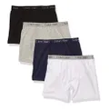 Calvin Klein Boys Underwear 4 Pack Boxer Briefs Value Pack, Black Iris Pack, 4-5