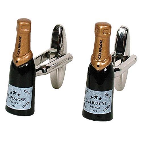 GDesign Champagne Bottle Cufflinks
