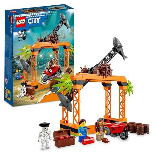 LEGO® City The Shark Attack Stunt Challenge 60342 Building Kit;Stunt Toy for Kids Aged 5