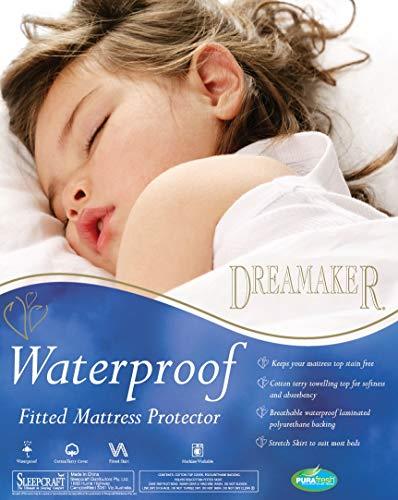 Dreamaker Waterproof Mattress Protector, Double Bed