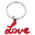Gdesign Love with Crystal Keyring, Red