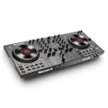 Numark NS4FX – 4-channel DJ Controller, Touch Jog Wheels with Display, Performance Pads and Effects, Booth and Main Outputs, Serato DJ Lite Included