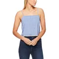 Nude Lucy Women's Electra Textured Woven Camisole, Blue, M
