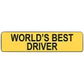 Miko LIC Plates Worlds Best Driver Keyring