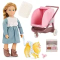 Lori – Mini Doll & Dog Set – Pet Stroller & Accessories – 6-inch Doll with Puppy – Playset for Kids – 3 Years + – Siena’s Puppy Stroller Set