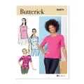 Butterick B6874 Misses' Sewing Pattern Knit Tops, Pink, Size 16-18-20-22-24