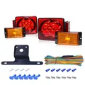 MaxxHaul 70205 Trailer Light Kit - 12V All LED, Left and Right Waterproof Submersible for Trailers, Boat Trailer Truck Marine Camper RV Snowmobile