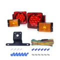 MaxxHaul 70205 Trailer Light Kit - 12V All LED, Left and Right Waterproof Submersible for Trailers, Boat Trailer Truck Marine Camper RV Snowmobile