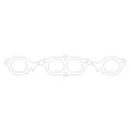 Cometic C5836-030 MLS Exhaust Manifold Gasket Set for Chevy SB2, 0.030 Inch Compressed Thickness