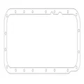Cometic C5617-060 AFM Oil Pan Gasket Gasket for Selected Dodge, Plymouth Models, 0.060 Inch Compressed Thickness