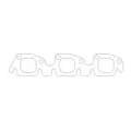 Cometic C5791-064 Armorcore Exhaust Manifold Gasket Set for Buick Stage Ii V6, 0.064 Inch Compressed Thickness
