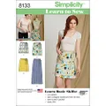 Simplicity 8133 Misses' Learn to Sew Wrap Skirts Sewing Pattern, Size 6-8-10-12-14-16-18