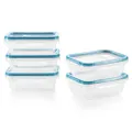 Snapware Total Solution 10-Pc Plastic Food Storage Containers with Lids, 3-Cup Rectangle Meal Prep Container, Non-Toxic, BPA-Free Lids, Microwave, Dishwasher, and Freezer Safe, White