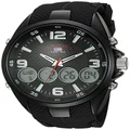 U.S. Polo Assn. Men's US9596 Analog-Digital Display Analog Quartz Black Watch, Black, NOSIZ, Modern