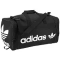 adidas Originals Santiago Duffel Bag, Black/White, One Size, Santiago Duffel Bag