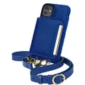 Smartish iPhone 11 Crossbody Case for Women - Dancing Queen [Purse/Clutch with Detachable Strap & Card Holder] - Bath Bomb Blue