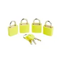 Korjo Luggage Locks 4-Pack Colourful, Includes 4 Travel Locks, Yellow