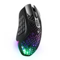 SteelSeries Aerox 9 Wireless 18-Button 89g Gaming Mouse - 180 Hours Lag-Free - Fast-Charging 15mins > 40 Hours - IP54 Water Resistant - 18K CPI Optical Sensor - Prism 3-Zone RGB Illumination