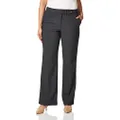 Calvin Klein Straight-Leg Classic Business Casual Pants for Women, Charcoal, 0