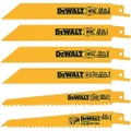DeWalt Wood and Metal Cutting Reciprocating Saw Blade 6-Piece Set with Case