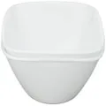 Corelle Vitrelle 1-Qt Serving Bowl, Large Serving Bowl, Triple Layer Glass, Crack and Chip Resistant, Square Serving Trays, 7.75" W x 2.25" H (Set of 2) White