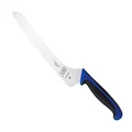 Mercer Culinary Millennia Offset Bread Knife, 9-Inch, Blue