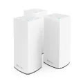 Linksys Atlas Pro 6 Velop Dual Band Whole Home Mesh WiFi 6 System (AX5400) - WiFi Router, Booster up to 8100 sq ft/750 sqm Coverage, 4X Faster Speed for 90+ Devices - 3 Pack, White (Packing May Vary)