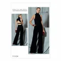 Vogue Patterns V1524A50 Casual Jumpsuit, 6-8-10-12-14 Orange