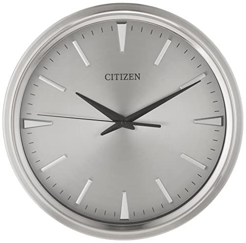 Citizen CC2004 Gallery Wall Clock, Silver-Tone