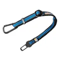 Kurgo Dog Seatbelt | Car Seat Belt for Pets | Adjustable Dog Safety Belt Leash | Quick & Easy Installation | Works with Any Pet Harness | Carabiner Clip | Direct to Seatbelt Bungee Tether | Blue
