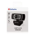 Verbatim 1080p Full HD Webcam - Black/Silver