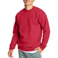 Hanes Men's EcoSmart Fleece Sweatshirt, Deep Red, Medium