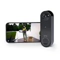 Arlo Essential Wire-Free Video Doorbell Security Camera, 1080p HD doorbell Camera HD, 2-Way Audio, Package Detection, Motion Detection and Alerts, Built-in Siren, Night Vision, AVD2001B, Black