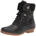 Tommy Hilfiger Womens Rinah Ankle Lace Up Rain Boots Black 6 Medium (B,M)