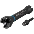 Klein Tools NRHD 5-In-1 Impact Socket, Features Three Square Socket Sizes: 3/4-,1, and 1-1/8- Inch, and Small and Large Alignment Slots