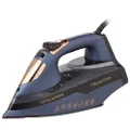 Russell Hobbs Digital Supreme Iron, RHC570, Steam Iron with 350ml Water Tank, Colour Control Technology, Navy and Champagne