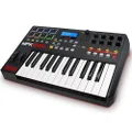 AKAI Professional MPK225 - USB MIDI Keyboard Controller with 25 Semi Weighted Keys, Assignable MPC Controls, 8 Pads and Q-Links, Plug and Play