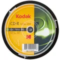 Kodak CD-R Kodak CD-R 700MB 52x Spindle 10 Pack, (580176)