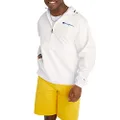 Champion Men's Jacket, Stadium Packable Wind and Water Resistant Jacket (Reg. Or Big & Tall), White Small Script, Medium