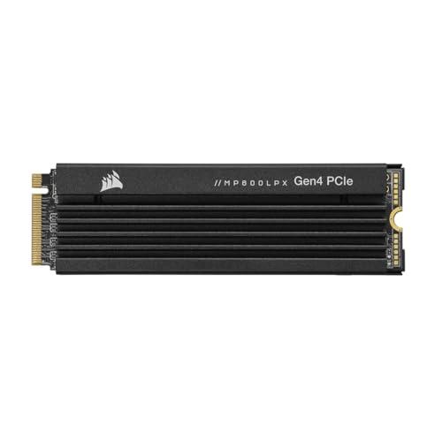 CORSAIR MP600 PRO LPX 2TB M.2 NVMe PCIe x4 Gen4 SSD - Optimised for PS5 (Up to 7,100MB/sec Sequential Read & 6,800MB/sec Sequential Write Speeds, High-Speed Interface, Compact Form Factor) Black